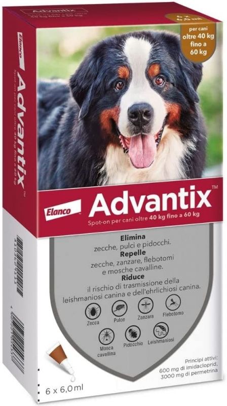 Advantix cani da 40 a 60 kg 6 pipette