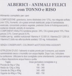 Crocchette Alberici per cani - TONNO E RISO kg 10