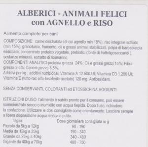 Crocchette Alberici per cani - AGNELLO E RISO kg 10