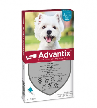 Advantix cani da 4 a 10 kg 4 pipette