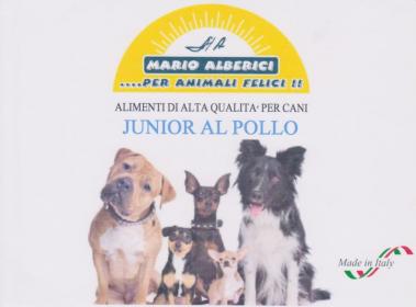 Crocchette Alberici per cani - JUNIOR POLLO E RISO kg 10