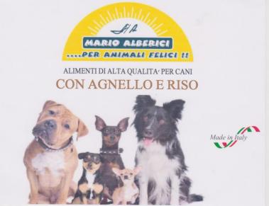 Crocchette Alberci per cani - AGNELLO E RISO kg 10