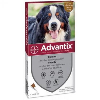 Advantix cani da 40 a 60 kg 4 pipette  (scadenza 30 giugno 2023 )