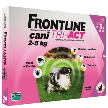 Frontline Tri-Act cani piccoli  2-5 kg - SCADENZA 31/12/2022