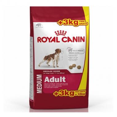 Royal Canin Medium Adult  18 KG (15 + 3 kg omaggio)